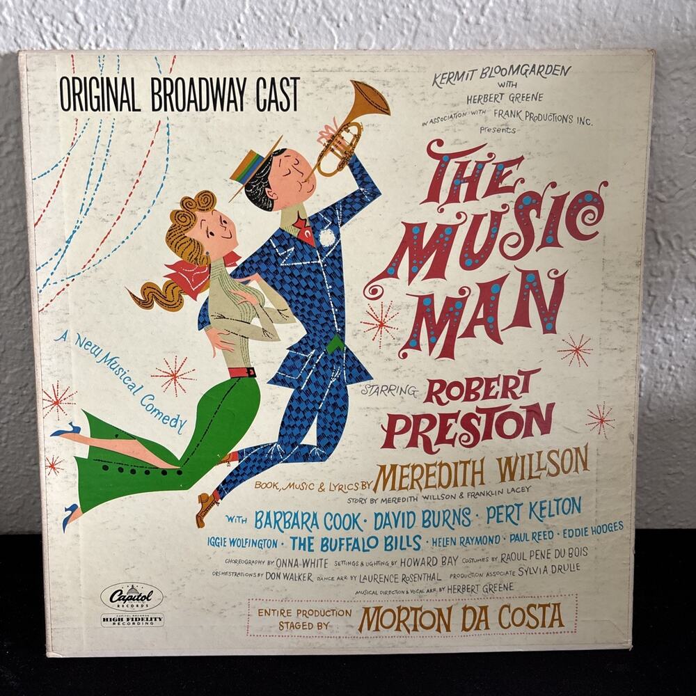 Original "The Music Man Starring Robert Preston" Vinyl Record LP Capitol WAO 990